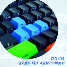 레오폴드 PBT  ASDW 염료승화 컬러키캡-영문측각(정면)